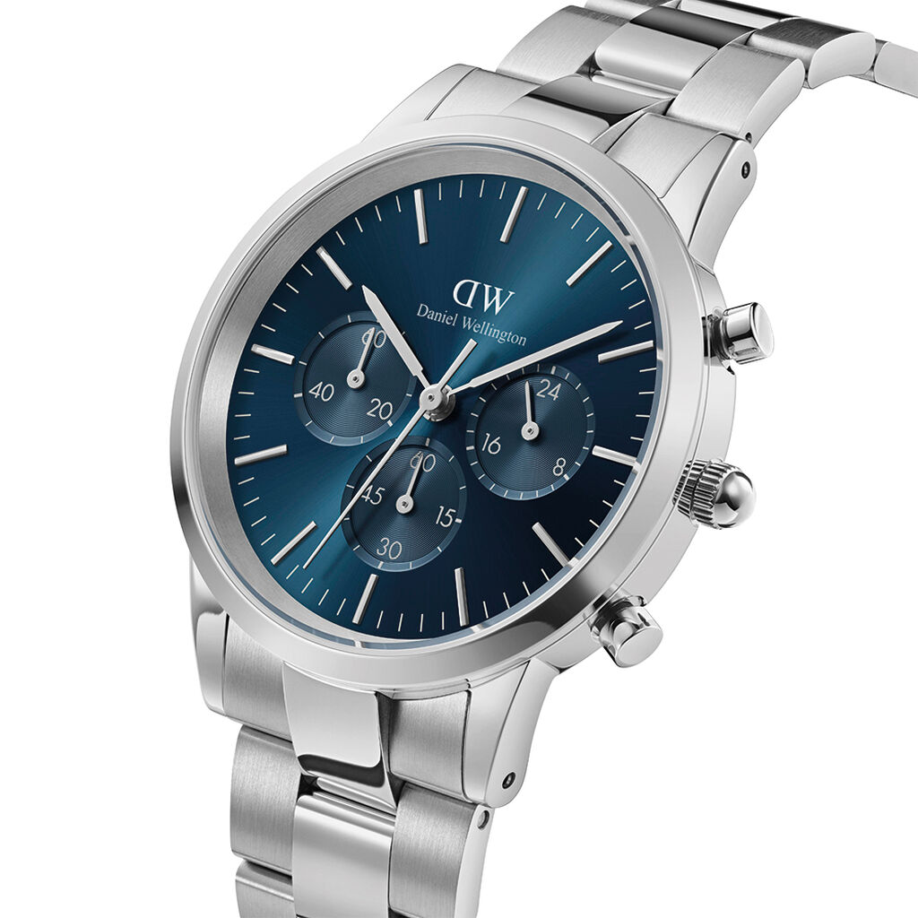 Orologio Al Quarzo Daniel Wellington Iconic Chronograph Link Arctic Dw00100644 - Orologi Cronografo Uomo | Stroili