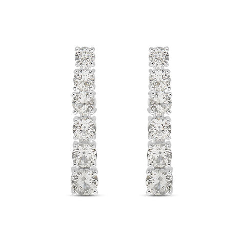 Orecchini Pendenti Tennis Silver Elegance Argento Rodiato Cubic Zirconia - Orecchini Pendenti Donna | Stroili