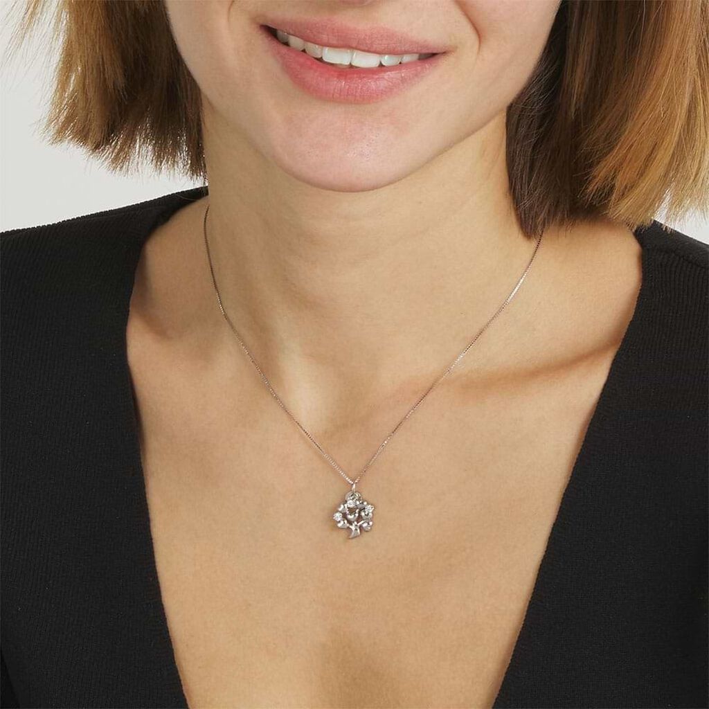 Pendente Love Beats Argento Rodiato Cubic Zirconia - Ciondoli Donna | Stroili