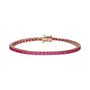 Bracciale Tennis Silver Rainbow Argento Rosa Cubic Zirconia