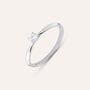 Anello Solitario Firmamenti Oro Bianco Diamante