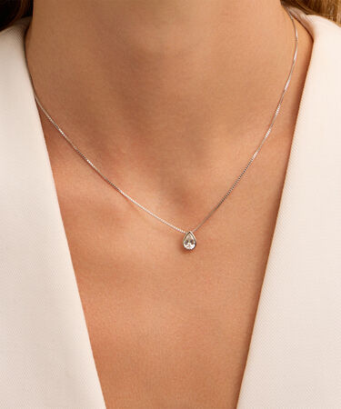Collana Silver Elegance Argento Rodiato Cubic Zirconia