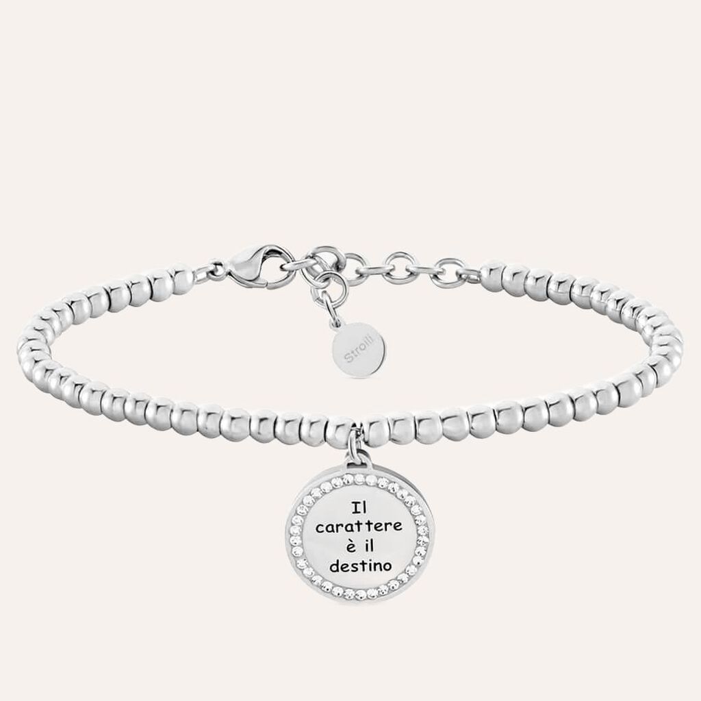 Bracciale Lady Message Acciaio Destiny e Cristalli