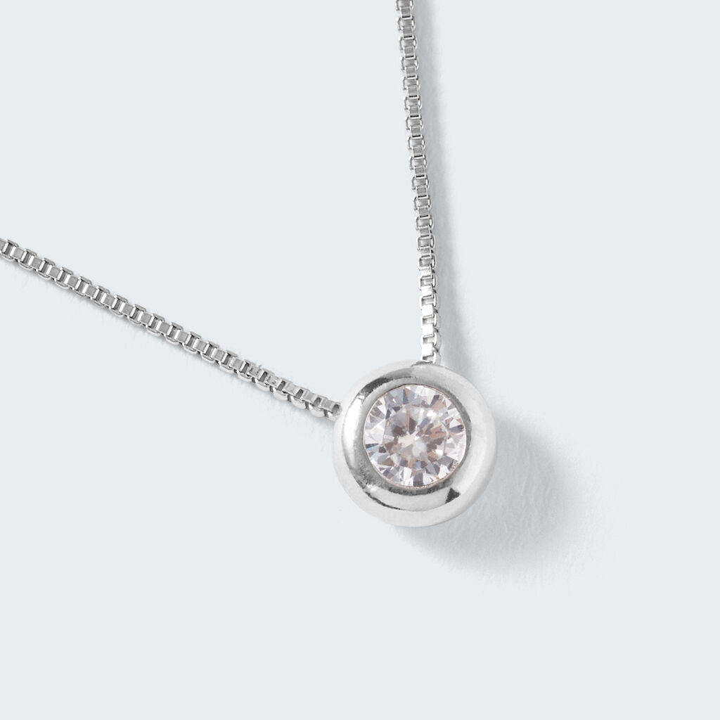 Collana Punto Luce Silver Elegance Argento Rodiato Cubic Zirconia - Collane Punto Luce Donna | Stroili