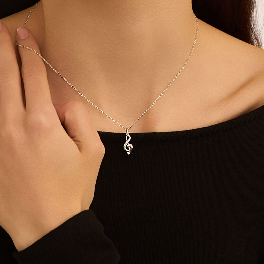 Collana Silver Moments Argento Rodiato Cubic Zirconia