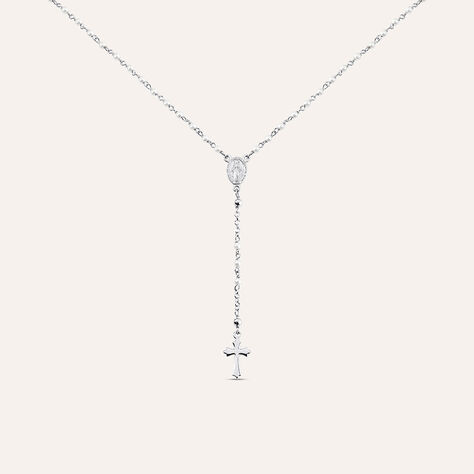 Collana Rosario Silver Soul Argento Rodiato Perla sintentica - Collane Rosario Donna | Stroili