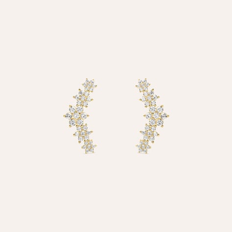 Orecchini Lobo Bon Ton Oro Giallo Cubic Zirconia - Orecchini a Lobo Donna | Stroili