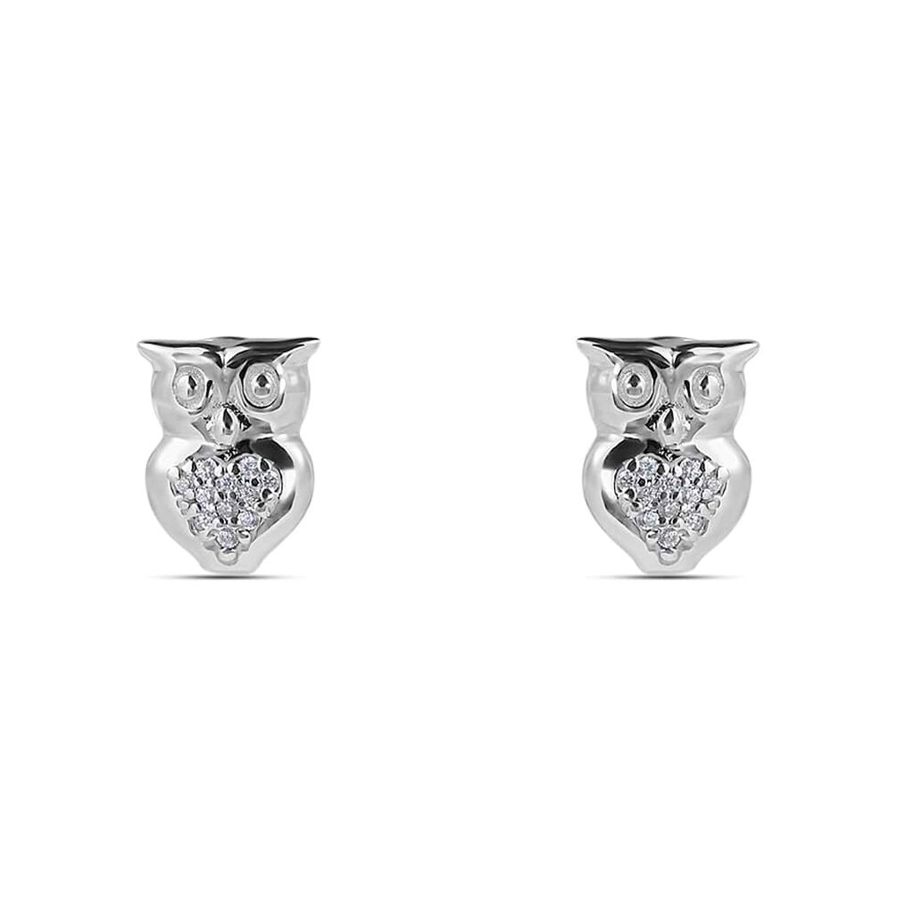 Orecchini Lobo Silver Moments Argento Rodiato Cubic Zirconia