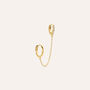 Ear Cuff Bon Ton Oro Giallo Cubic Zirconia