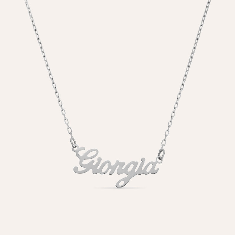 Collana Giorgia Gold Names Oro Bianco - Collane Unisex | Stroili