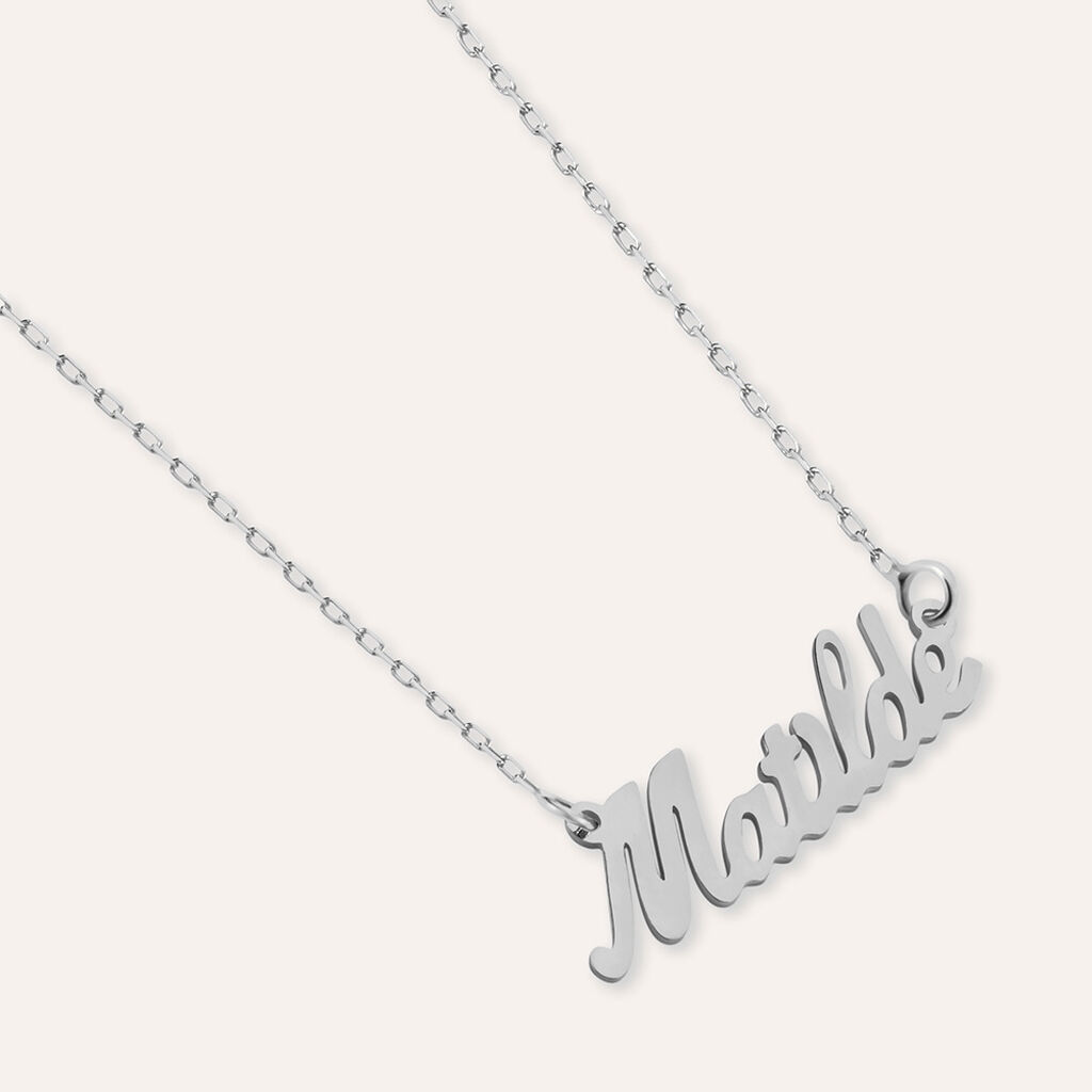 Collana Matilde Gold Names Oro Bianco