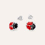 Orecchini Lobo Silver Baby Argento Rodiato