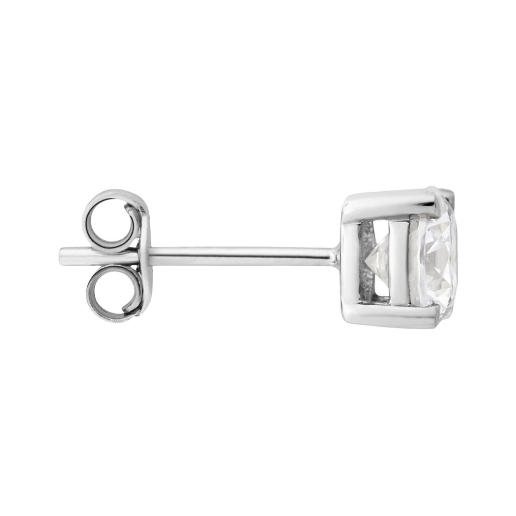 Mono Orecchino Lobo Punto Luce L'homme Or Oro Bianco Cubic Zirconia - Mono Orecchino Uomo | Stroili