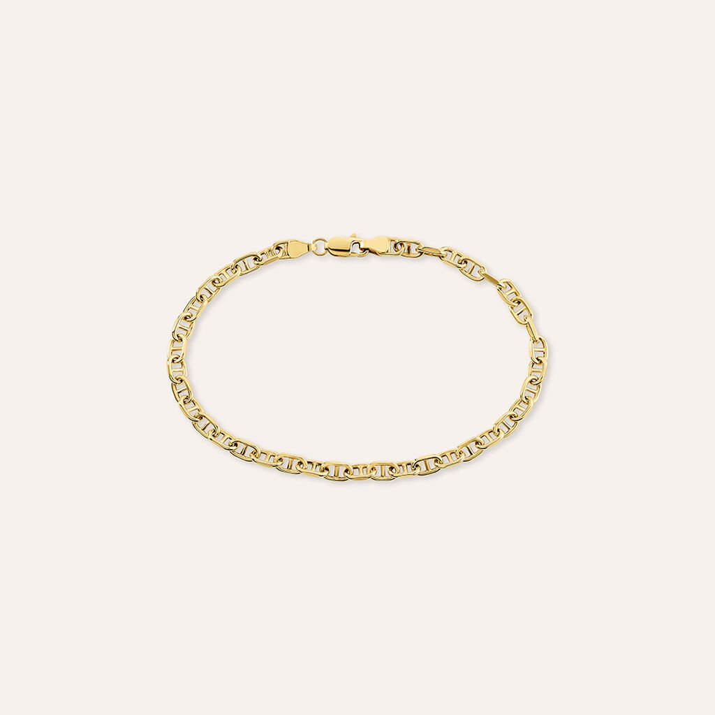 Bracciale Catena Oro Uomo Oro Giallo