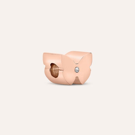 Bead Essential Code Acciaio Rosa Cristallo - Beads Donna | Stroili