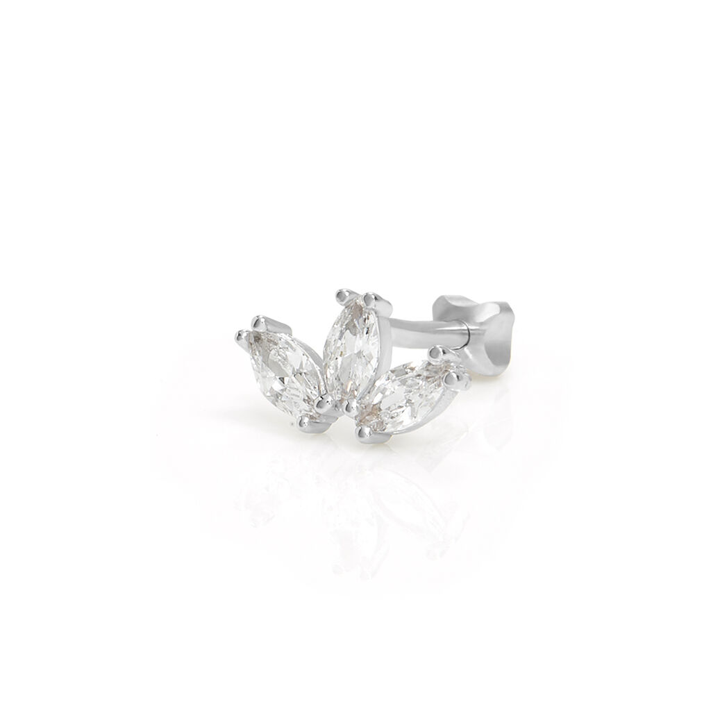 Piercing Orecchio Tragus Helix Conch Bon Ton Oro Bianco Cubic Zirconia - Piercing Orecchio Donna | Stroili