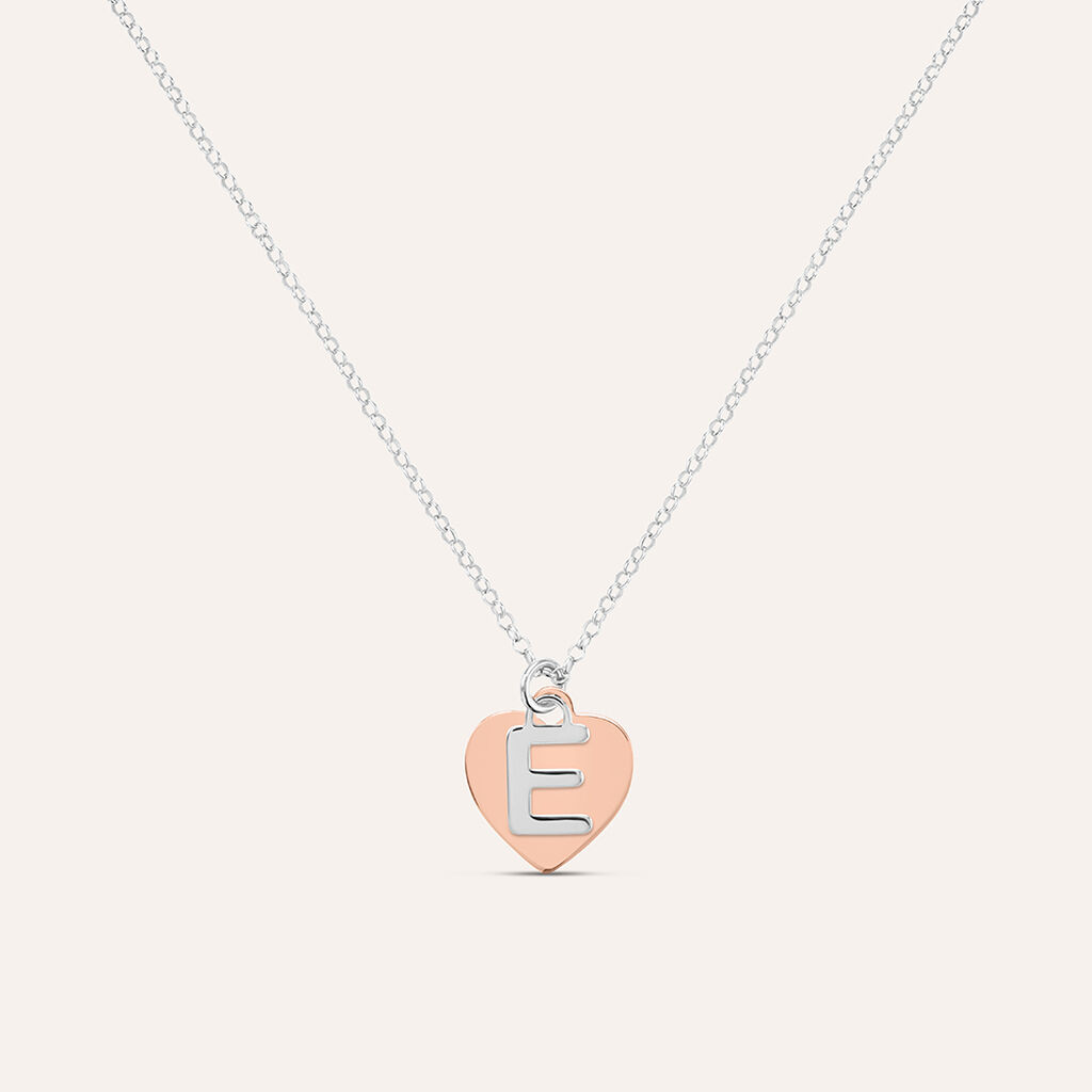 Collana Silver Collection Argento Bicolore Bianco / Rosa