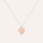 Collana Silver Collection Argento Bicolore Bianco / Rosa