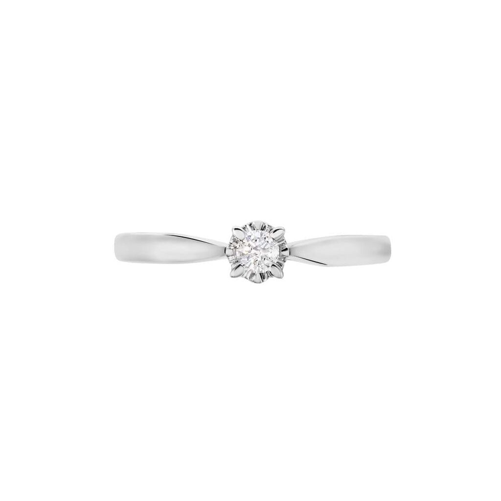 Anello Solitario Diamazing Oro Bianco Diamante Tondo - Anelli con Pietre Donna | Stroili