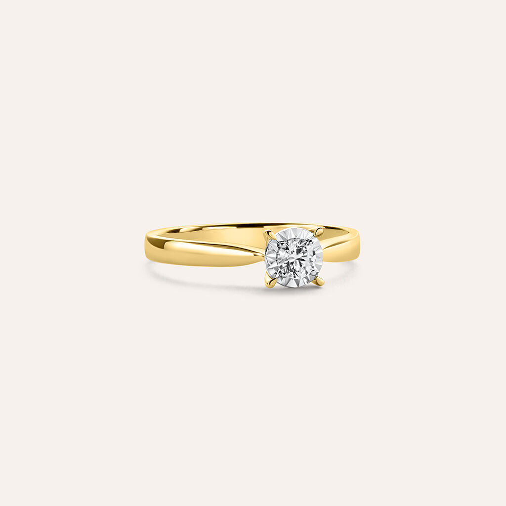 Anello Solitario Diamotion Oro Giallo Diamante - Anelli con Pietre Donna | Stroili