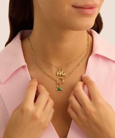 Pendente Love Beats Argento Dorato
