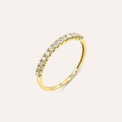 Anello Semi-eternity Diamade Glam Oro Giallo Diamante Lab-Grown - Anelli con Pietre Donna | Stroili
