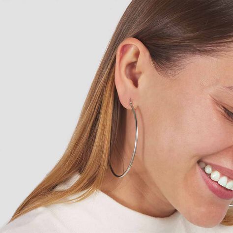 Orecchini A Cerchio Lady Code Acciaio - Orecchini a Cerchio Donna | Stroili