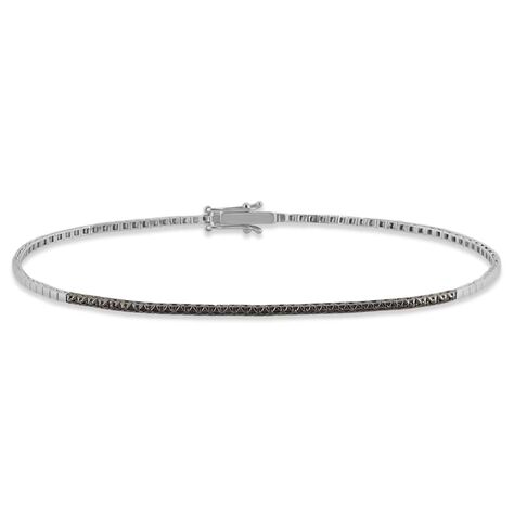 Bracciale Tennis L'homme Diamant Oro Bianco Diamante - Bracciali Tennis Uomo | Stroili