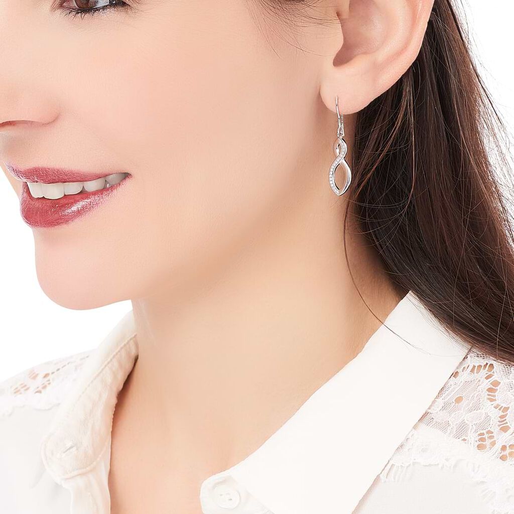 Orecchini Pendenti Silver Shine Argento Rodiato Cubic Zirconia - Orecchini Pendenti Donna | Stroili