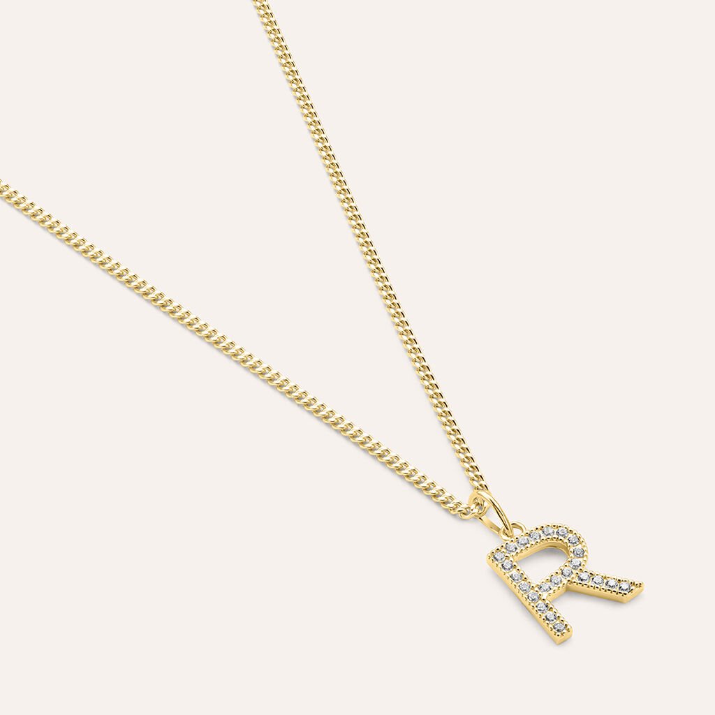 Pendente Po&egrave;me Oro Giallo Cubic Zirconia