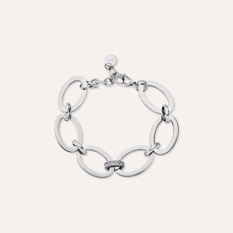 Bracciale Catena Lady Code Acciaio Cristallo - Bracciali Donna | Stroili