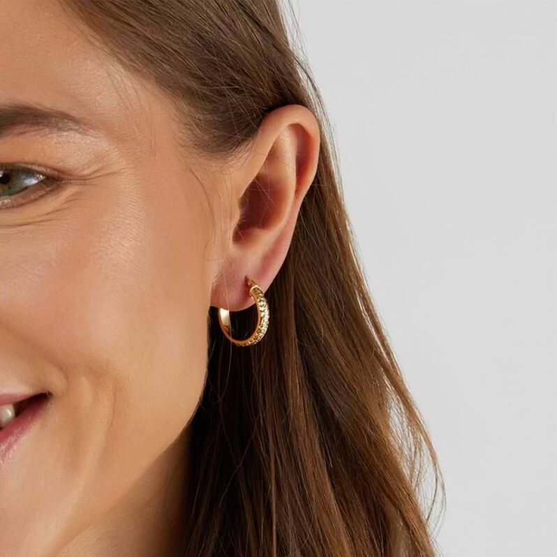 Orecchini A Cerchio Toujours Oro Giallo - Orecchini a Cerchio Donna | Stroili