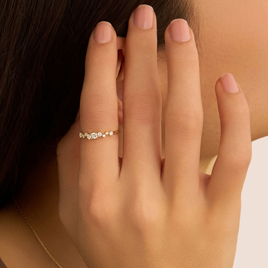 Anello Riviere Diamade Glam Oro Giallo Diamante Lab-Grown - Anelli Riviere Donna | Stroili
