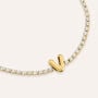 Bracciale Tennis Aura Acciaio Dorato Cubic Zirconia