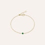 Bracciale Punto Luce Charlotte Oro Giallo Smeraldo