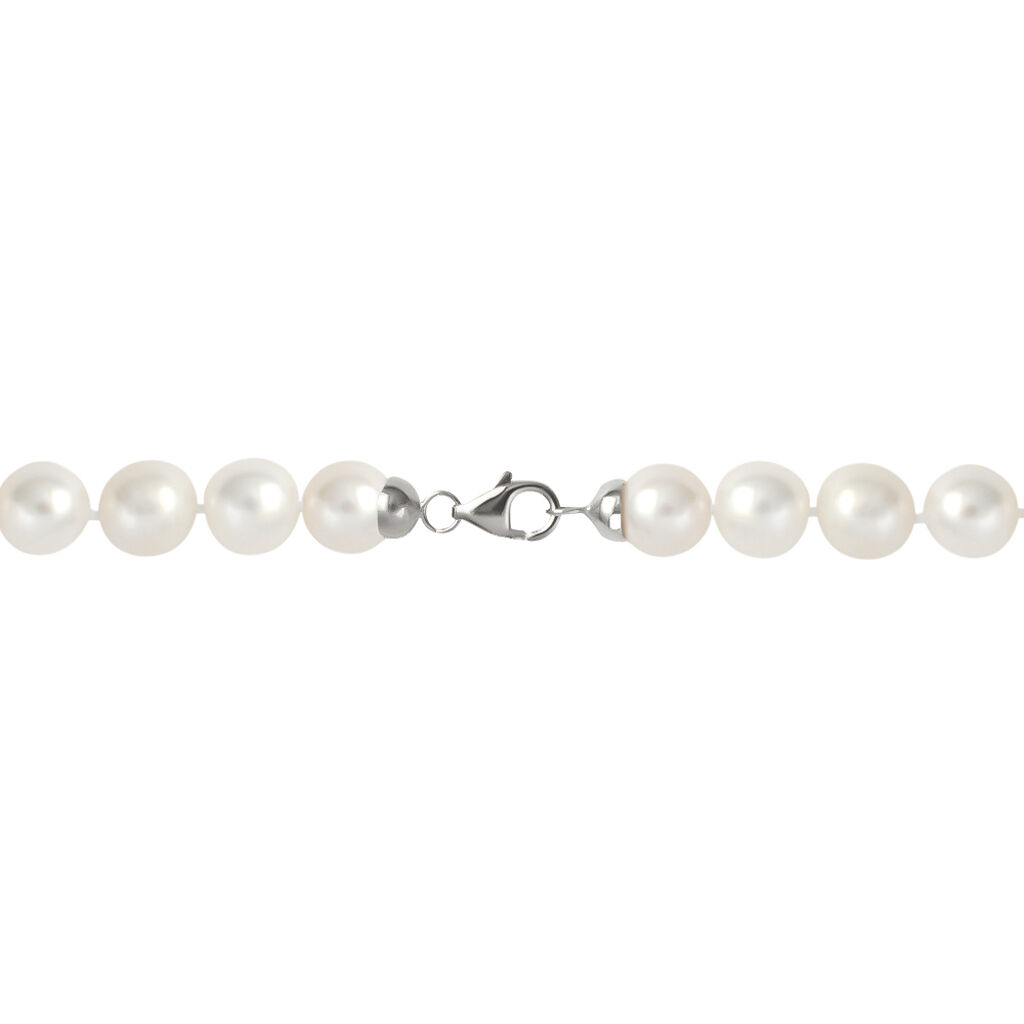 Collana Gabrielle Oro Bianco Perla D'Acqua Dolce - Collane Donna | Stroili