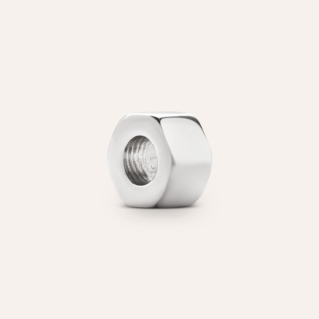 Bead Essential Code Acciaio Bicolore Bianco / Nero - Beads Uomo | Stroili