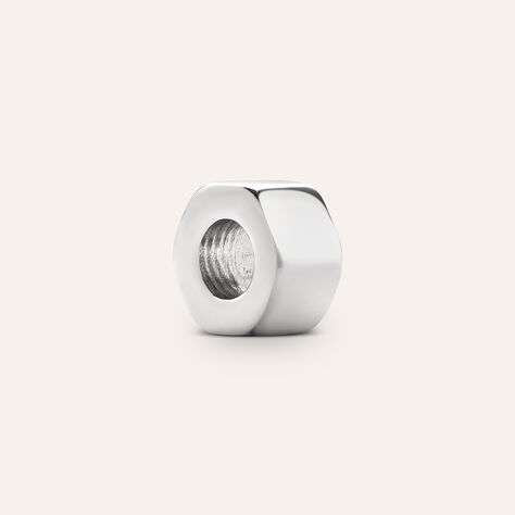 Bead Essential Code Acciaio Bicolore Bianco / Nero - Beads Uomo | Stroili