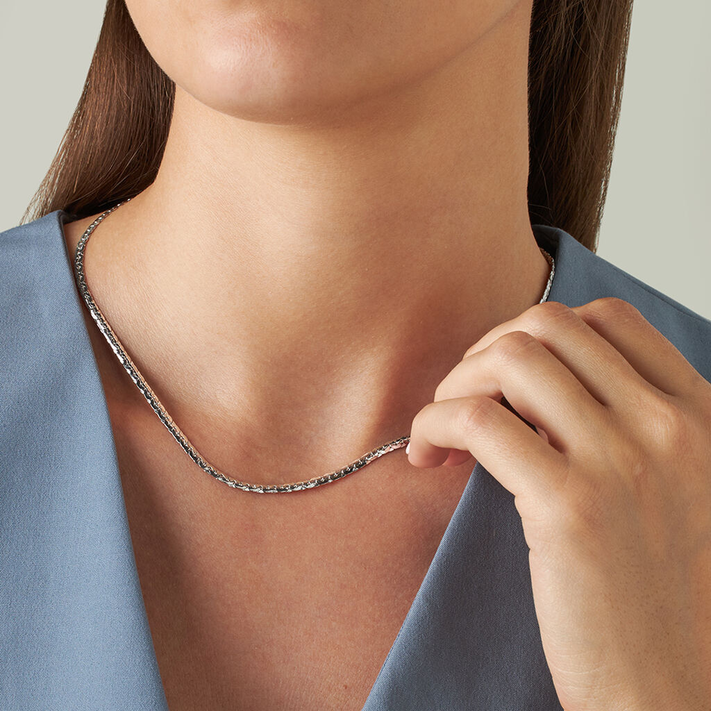 Catena Colette Oro Bianco - Collane Catena Donna | Stroili