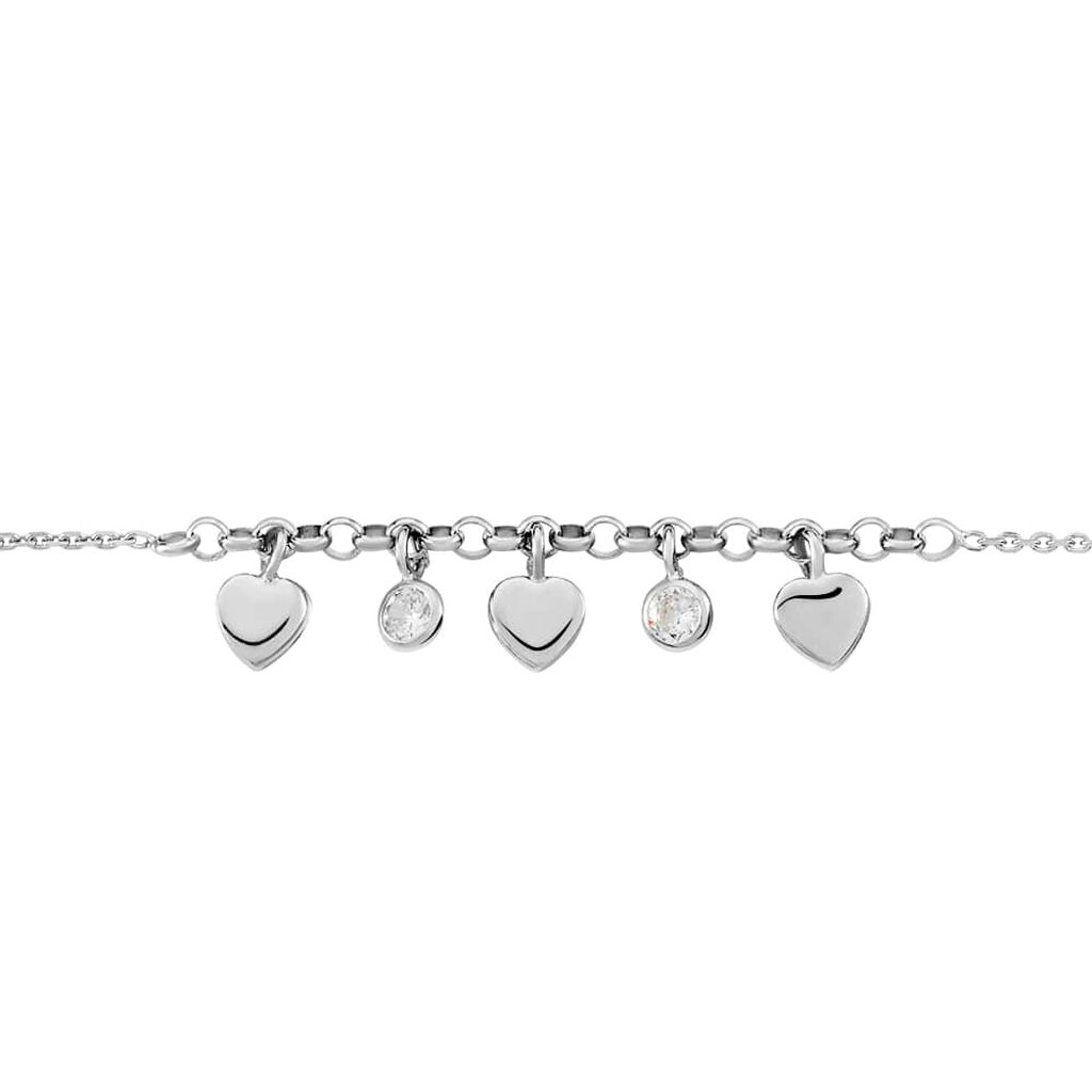 Bracciale Silver Collection Argento Rodiato Cubic Zirconia