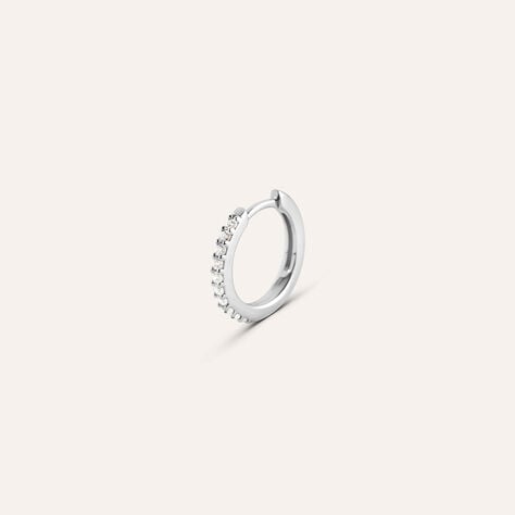 Mono Orecchino A Cerchio Gentleman Argento Rodiato Cubic Zirconia - Mono Orecchino Uomo | Stroili