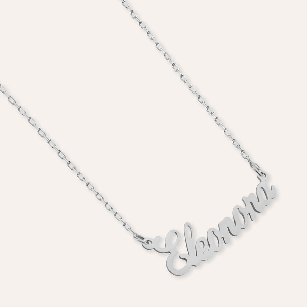 Collana Eleonora Gold Names Oro Bianco