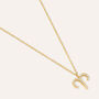 Collana Radiance Acciaio Dorato Cubic Zirconia