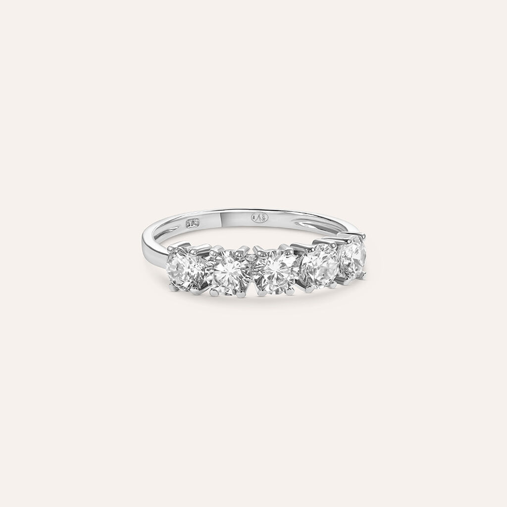 Anello Riviere Claire Oro Bianco Cubic Zirconia - Anelli Riviere Donna | Stroili