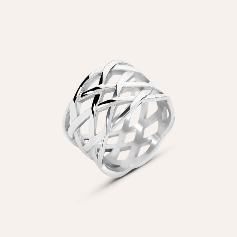 Anello Fascia Moonlight Acciaio - Anelli Intrecciati Donna | Stroili