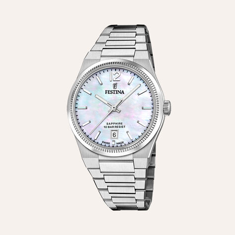 Orologio Al Quarzo Festina Swiss Made Riv&eacute; F20052/1 - Orologi con Datario Donna | Stroili