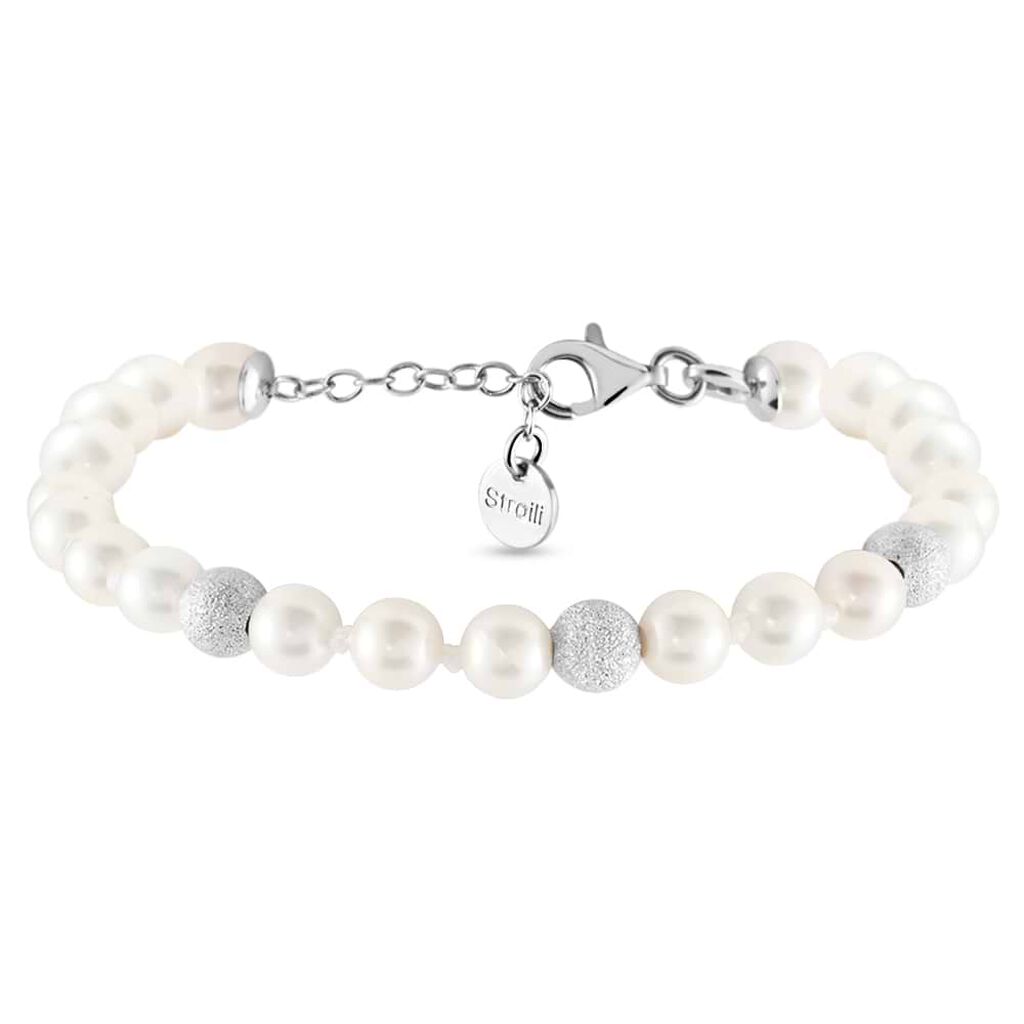 Bracciale Silver Pearls Argento Rodiato Perla sintentica
