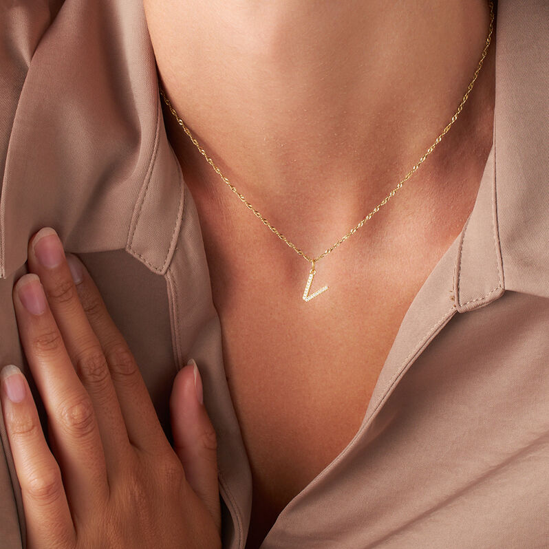 Pendente Poème Oro Giallo Cubic Zirconia - Ciondoli Donna | Stroili