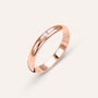Fede Classica Leggera 3.2 mm Oro Rosa Diamante