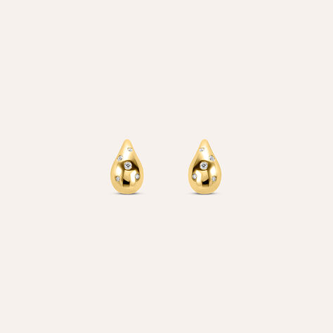 Orecchini Lobo Sophia Oro Giallo Diamante - Gioielli Donna | Stroili